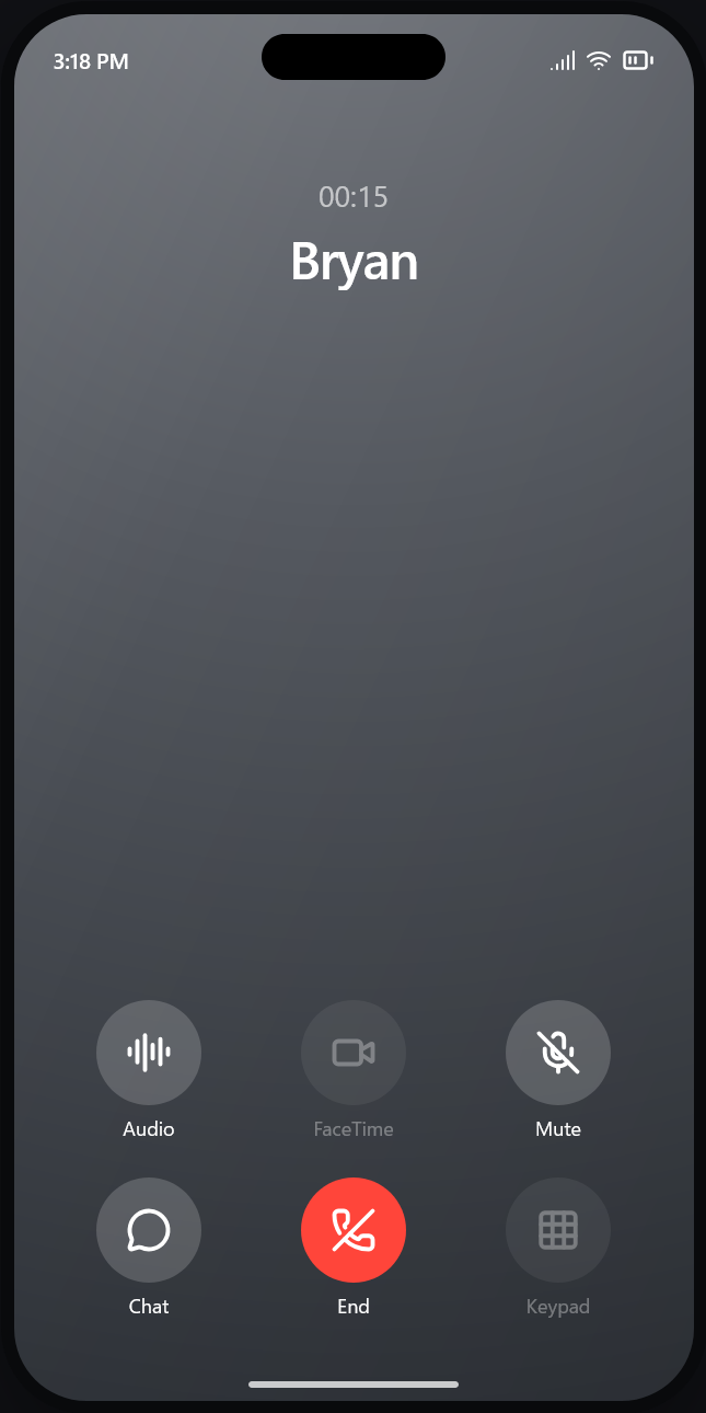 Fornix active interview call on mobile