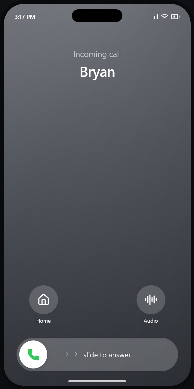 Incoming Fornix interview call on mobile